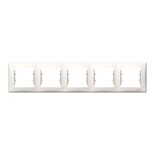 SDN5800923 Рамка 5-постовая, горизонтальная (крем) Schneider Electric — Schneider Electric SDN5800923