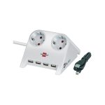 Удлинитель 2 розетки; USB 4 порта; кабель 1,8 метра; кабель 5 В; белый Brennenstuhl — Brennenstuhl 1153520122, фото 4