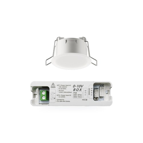 Микроволновой датчик присутствия Mini, 360°, 0–10 В — Creatrol Mini-24G-10V