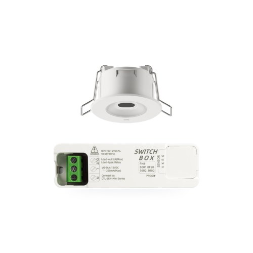 Оптический датчик занятости Mini, 360°, коммутация 300 Вт — Creatrol Mini-ToF-S1