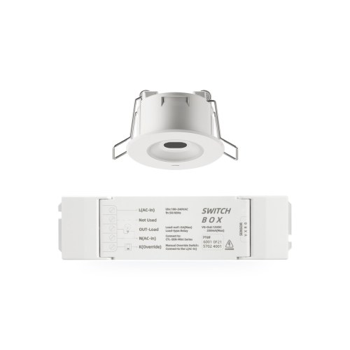 Оптический датчик занятости Mini, 360°, коммутация 1 кВт — Creatrol Mini-ToF-S1+