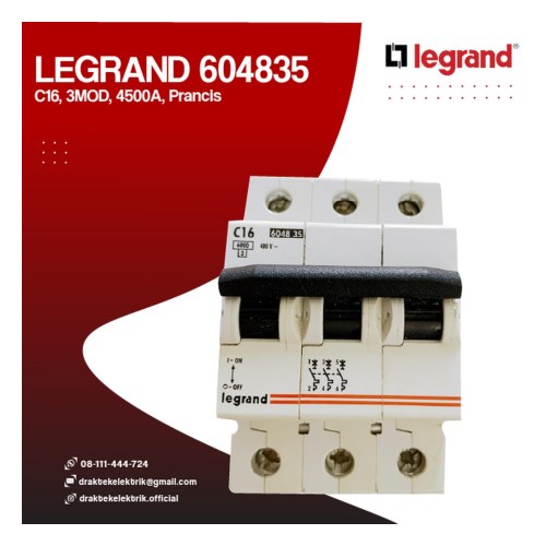 Автоматический выключатель LR 3P 16А тип С Legrand — Legrand 604835