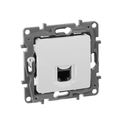 Модуль розетки информационный RJ45, категория 5 UTP, белый, ETIKA Legrand — Legrand 672241