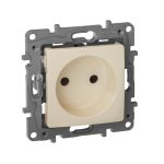 Модуль розетки 2К, 10AX, с винтовыми зажимами, слоновая кость, ETIKA Legrand — Legrand 672320