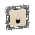 Модуль розетки информационный RJ45, категория 5 UTP, слоновая кость, ETIKA Legrand — Legrand 672341