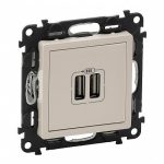Зарядное устройство с двумя USB разъемами 100-240В~ 50-60Гц 5В 1500мА + лицевая панель Valena Life, слоновая кость Legrand — Legrand 753512, фото 2
