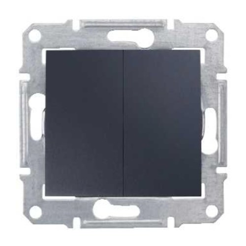 SDN0300170 Выключатель 2-клавишный (графит) Schneider Electric — Schneider Electric SDN0300170