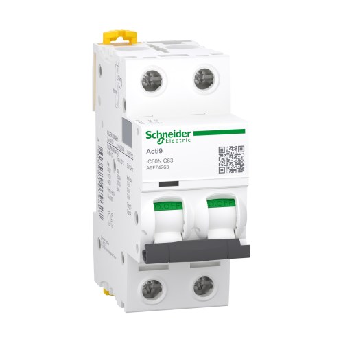 Автоматический выключатель iC60N 2P 63A C — Schneider Electric A9F74263