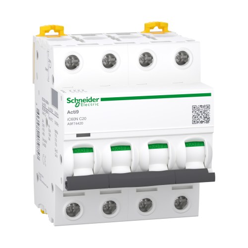 Автоматический выключатель iC60N 4P 20A C — Schneider Electric A9F74420
