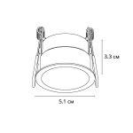 A7093PL-1BK Точечный встраиваемый светильник Arte Lamp DUCRE MINI — Arte Lamp A7093PL-1BK, фото 4
