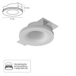 A9282PL-1WH Точечный встраиваемый светильник Arte Lamp INVISIBLE — Arte Lamp A9282PL-1WH