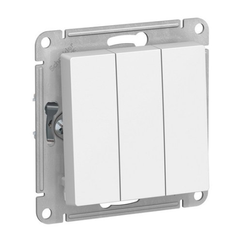 ATN000131 Выключатель трехклавишный Schneider Atlasdesign 10А, белый ATN000131 Schneider Electric — Schneider Electric ATN000131