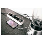 Удлинитель Ecolor с переключателем 4 розетки; 1.5 метра; 2 USB для зарядки,черно-белый Brennenstuhl — Brennenstuhl 1153240026, фото 5