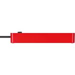Удлинитель Ecolor с переключателем 4 розетки; 1.5 метра; 2 USB для зарядки,черно-красный Brennenstuhl — Brennenstuhl 1153240076, фото 3