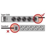 Удлинитель Super-Solid-Line 5 розеток; кабель 2,5 метра; серый Brennenstuhl — Brennenstuhl 1153340115, фото 3