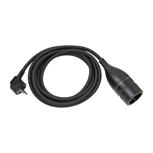 Удлинитель-переноска Brennenstuhl Quality Plastic Extension, кабель 5 м, черный — Brennenstuhl 1161830030