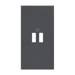 Лицевая панель для механизма USB зарядки, 2 модуля, Living Now,черная — Bticino BT-KG12C