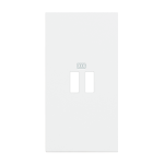 Лицевая панель для механизма USB зарядки, белого цвета - 2 модуля. — Bticino BT-KW12C, фото 2