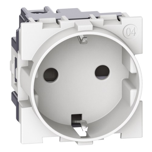 Розетка немецкого стандарта 2P+T, цвет белый — Bticino BT-KW4141