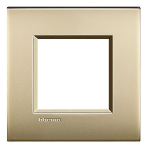 Рамка металлическая 1-постовая, цвет золотистый — Bticino BT-LNE4802OF
