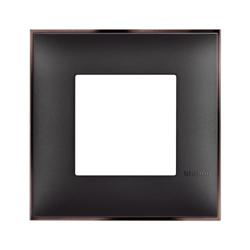 CLASSIA - рамка один пост черная никель — Bticino BT-R4802BH