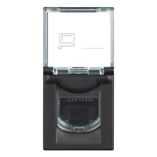CLASSIA - розетка RJ45 один модуль черная — Bticino BT-RG4279C5E