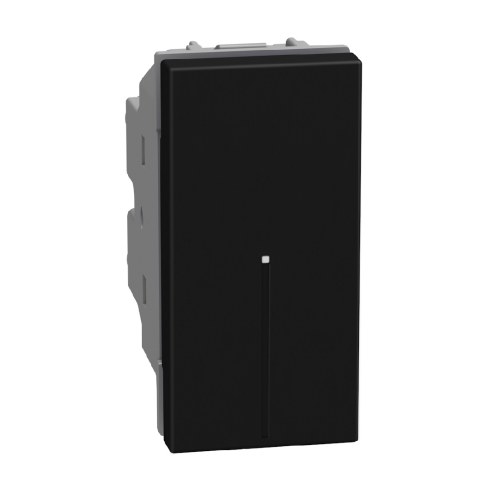 Light Now - выключатель Axial 1 модуль, цвет черный — Bticino BT-YD4051A