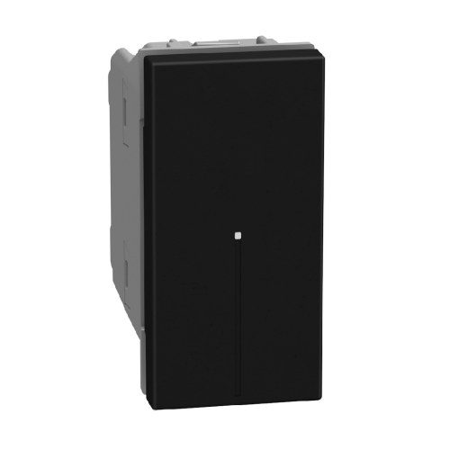 Light Now - переключатель перекрестный Axial 1 модуль, цвет черный — Bticino BT-YD4054