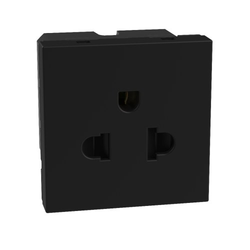 Light Now - розетка универсальная 2К+З, цвет черный — Bticino BT-YD4126