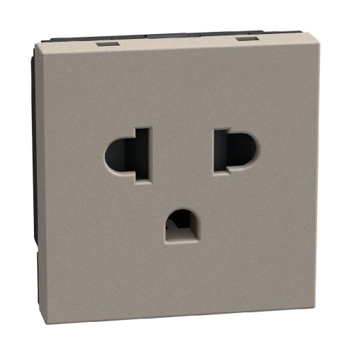 Light Now - розетка универсальная 2К+З, цвет камень — Bticino BT-YG4126
