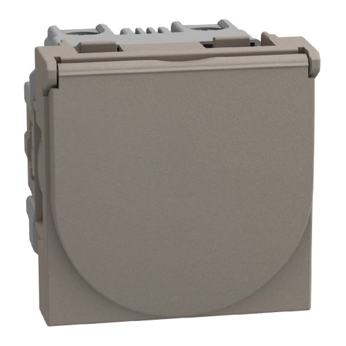 Light Now - розетка с крышкой 2К+З, цвет камень — Bticino BT-YG4141P