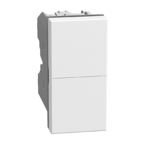 Light Now - двойная кнопка для штор NO+NO 1 модуль, цвет белый — Bticino BT-YW4036