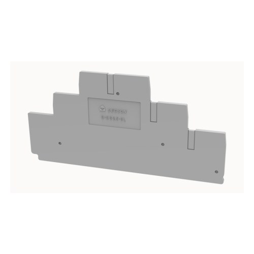 D-DS2.5-3L-01P-11-00Z(H) Торцевая крышка для пружинного клемника серая, три на три