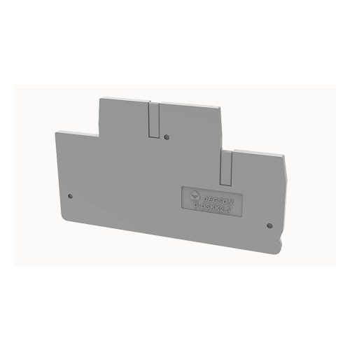 D-DSKK2.5-01P-11-00Z(H) Торцевая крышка для двухуровневого клеммника, серая DEGSON