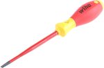 Шлицевая отвертка SoftFinish electric slimFix SL5,5 x 125 мм — Wiha W35391, фото 2