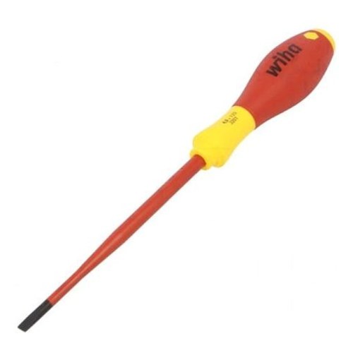 Шлицевая отвертка SoftFinish electric slimFix SL4,5 x 125 мм — Wiha W35501