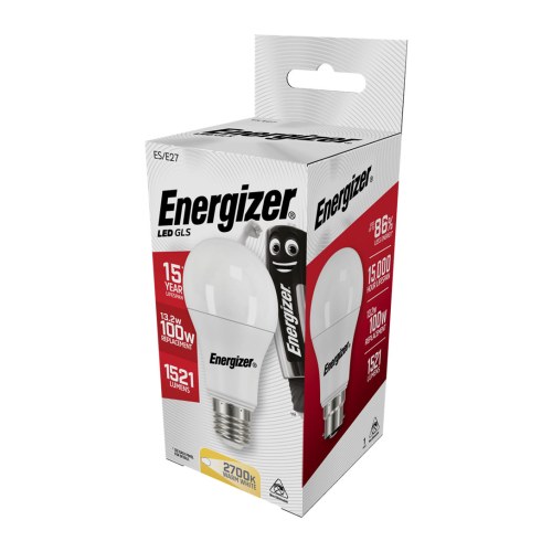 Лампа светодиодная груша Energizer E27 13.5Вт 1521лм 2700К тёплый белый — Energizer S8707