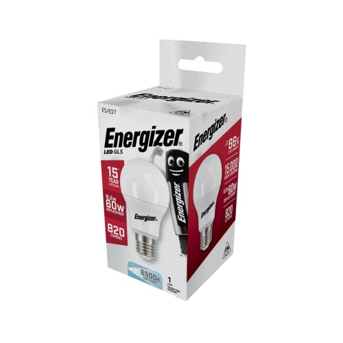 Лампа светодиодная груша Energizer E27 8.5Вт 806лм 6500К дневной белый — Energizer S8981