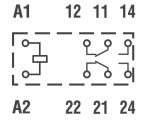 40.52.8.024.0000 Миниатюрное реле; 2 перекидных контакта 8А (~ 24В AC) Finder — Finder 40.52.8.024.0000, фото 3