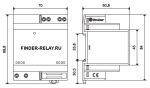 78.36.1.230.2401 Модульный импульсный бп - 36W (24V DC) 110-240 V AC - 4 modules Finder — Finder 78.36.1.230.2401, фото 3