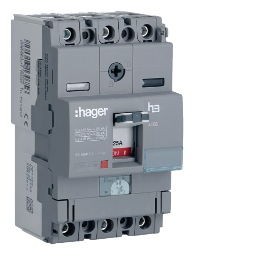 Силовой автомат X160 3P 25A — Hager HHA025U