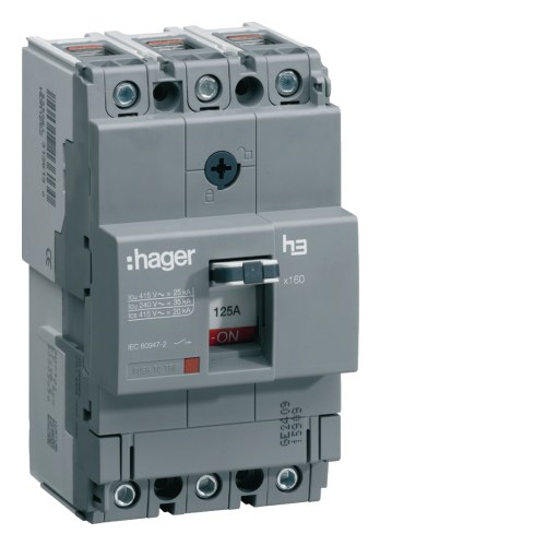 Силовой автомат X160 3P 125A — Hager HHA125U