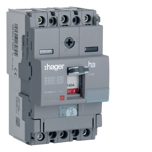 Силовой автомат X160 3P 160A — Hager HHA160U
