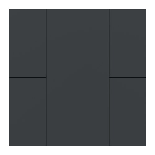 iSwitch - 4 клавишный, пластик, матовый антрацит — Interra ITR304-0004