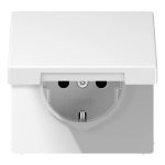 LS1520BFKLWW SCHUKO-розетка с откидной крышкой JUNG — JUNG LS1520BFKLWW