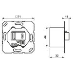 USB15CAWW USB зарядное устройство (розетка) JUNG — JUNG USB15CAWW, фото 2