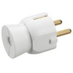 Вилка с заземлением Legrand Элиум 2К+З пластиковая, 16А, прямая, белая — Legrand 50187, фото 2