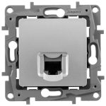 Розетка RJ45 5Е UTP, алюминий, ETIKA Legrand — Legrand 672441