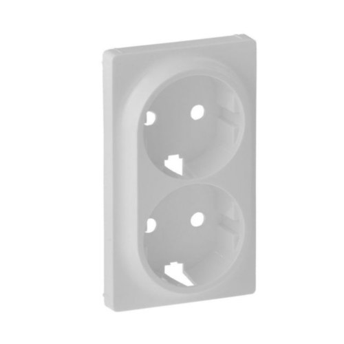 Лицевая панель для двойной силовой розетки 2х2К+З Valena Life, белая Legrand — Legrand 754950