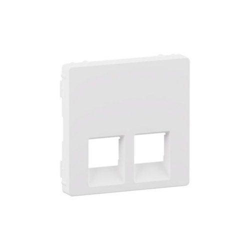 Лицевая панель для двойных телефонных/информационных розеток RJ11/RJ45 Valena Life, белая Legrand — Legrand 755420